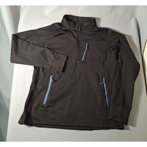 SCHMIDT Workwear Womens XL Fleece Half Zip Crew Jacket Fit For Her Chore Black